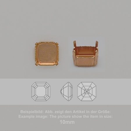 settings for swarovski crystals setting with prongs without hole - octagon sw 4480-6mm - setting with prongs without hole  - octagon sw 4480