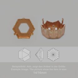 Steinfassung für Swarovski Kristalle Aufnähkessel - Fancy SW 4699-10,8/9,4