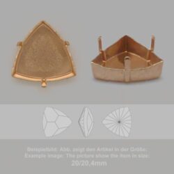 Steinfassung für Swarovski Kristalle Krallenkessel mit Boden - Fancy SW 4799-14,3/14