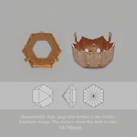 Steinfassung für Swarovski Kristalle Aufnähkessel - Fancysw4699-22/20mm - Aufnähkessel  - Fancysw4699