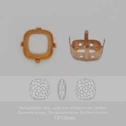 Steinfassung für Swarovski Kristalle Aufnähkessel - Stumpfeck SW 4483-10/10