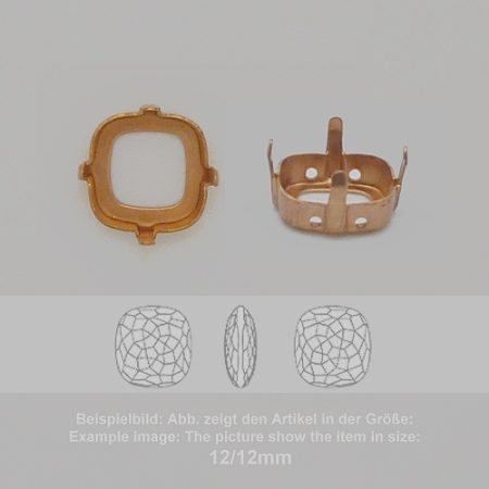 settings for swarovski crystals milgrain sew-on setting - rounded square sw 4483-14/14 - milgrain sew-on setting  - rounded square sw 4483