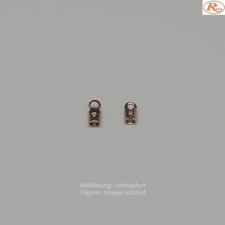 Bandende zum Zudrücken-mit Öse- 5mm-glatt - zum Zudrücken - mit Öse