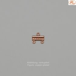 Bandende zum Einhängen-2 Ring- 10mm-filigran