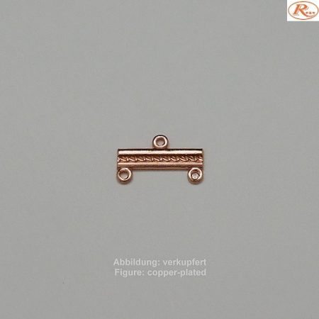 Bandende zum Einhängen-2 Ring- 16mm-filigran - zum Einhängen - 2 Ring