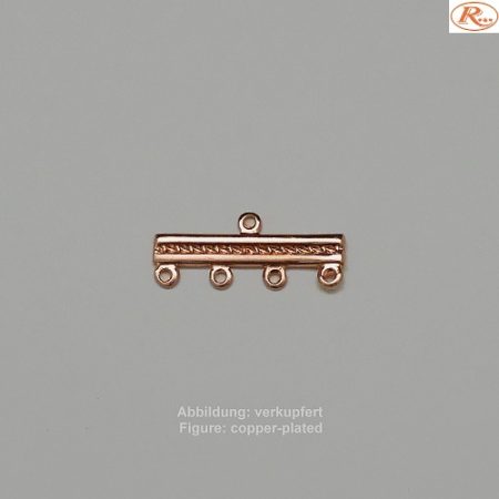 Bandende zum Einhängen-4 Ring- 23mm-filigran - zum Einhängen - 4 Ring