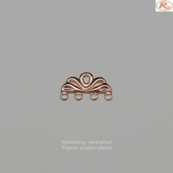 Bandende zum Einhängen-4 Ring- 18mm-filigran