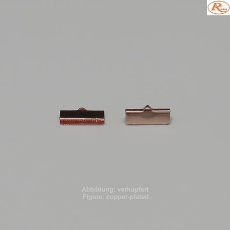 Bandende zum Zudrücken-mit Öse- 15mm-glatt - zum Zudrücken - mit Öse