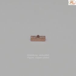 Bandende zum Zudrücken-mit Öse- 15mm-dessiniert