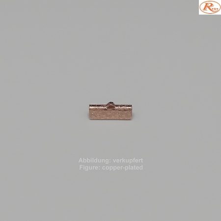 Bandende zum Zudrücken-mit Öse- 15mm-dessiniert - zum Zudrücken - mit Öse