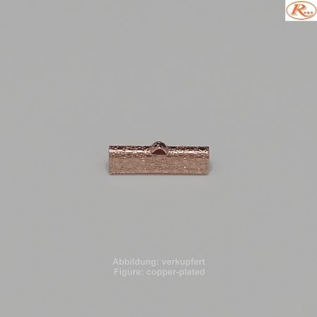 Bandende zum Zudrücken-mit Öse- 25mm-dessiniert - zum Zudrücken - mit Öse