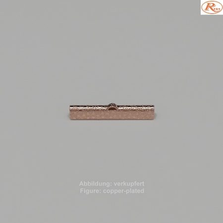 Bandende zum Zudrücken-mit Öse- 30mm-dessiniert - zum Zudrücken - mit Öse