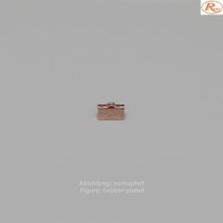 Bandende zum Zudrücken-mit Öse- 10mm-dessiniert