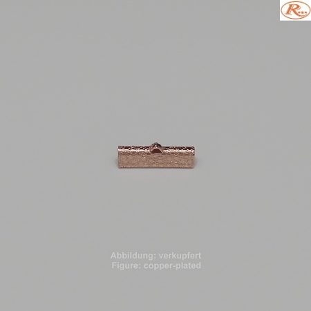 Bandende zum Zudrücken-mit Öse- 20mm-dessiniert - zum Zudrücken - mit Öse