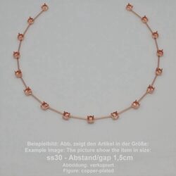 Kette Rund SW 1088-ss35- Collier-Abstand 1,5 cm
