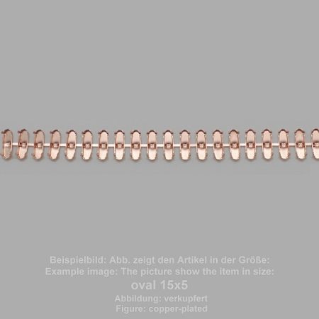 Kette-Standard Oval SW 4161-15/5- stehend Mitte - Oval SW 4161 - 15/5