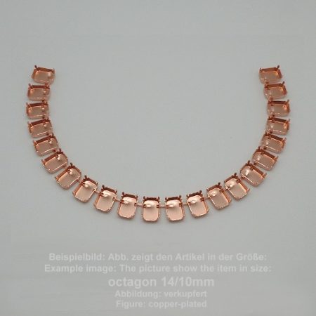 standard chain octagon sw 4600-8/6- standing necklace - octagon sw 4600 - 8/6