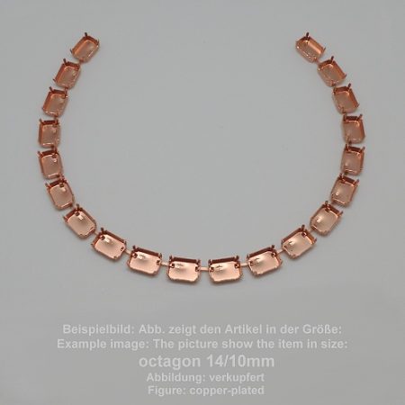 Kette-Standard Achteck SW 4600-12/10- liegend Collier - Achteck SW 4600 - 12/10