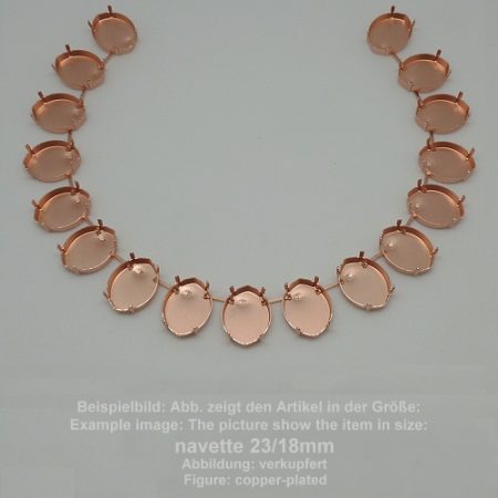 standard chain navette sw 4224-23/18- standing necklace - navette sw 4224 - 23/18