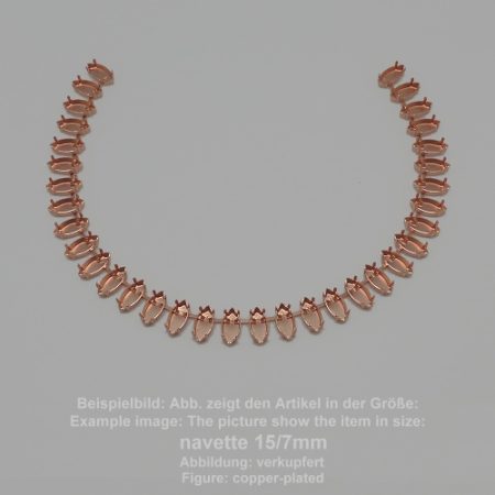 Kette-Standard Spitzoval SW 4200-15/4- stehend Collier - Spitzoval SW 4200 - 15/4