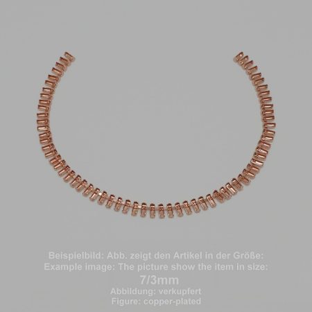 standard chain baguette sw 4501-7/3- standing necklace - baguette sw 4501 - 7/3