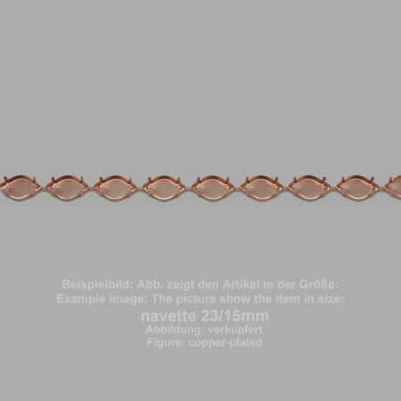 standard chain navette-19/12- lying bracelet - navette - 19/12