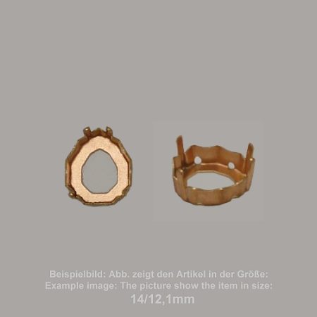 Steinfassung für Swarovski Kristalle Aufnähkessel - Fancysw4329-10/8