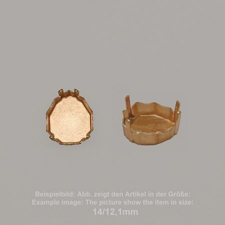 settings for swarovski crystals setting with prongs without hole - fancysw4329-14/12