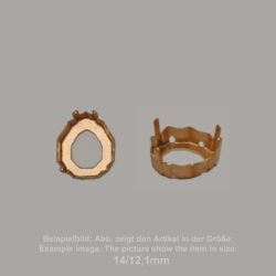 settings for swarovski crystals milgrain sew-on setting - fancysw4329-14/12,1