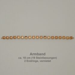 chain pieces round sw 1088-ss35- Mitte-bracelet with end ring.