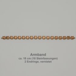 chain pieces round sw 1088-ss40- Mitte-bracelet with end ring.