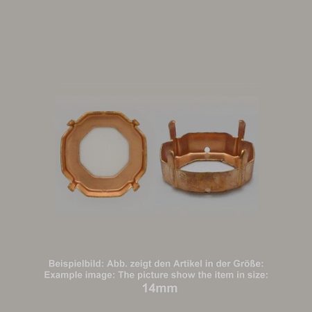 Steinfassung für Swarovski Kristalle Aufnähkessel - Achteck SW 1383-10mm - Aufnähkessel - Achteck SW 1383
