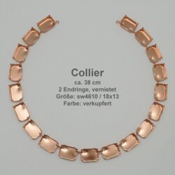 Kesselkettenstück Achteck SW 4610- 18/13-liegend Collier-Collier mit Endring-verk