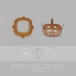 Steinfassung für Swarovski Kristalle Aufnähkessel - Stumpfeck SW 4470-14/14