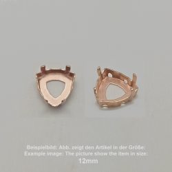 Steinfassung für Swarovski Kristalle Aufnähkessel - Dreieck SW 4706-17mm