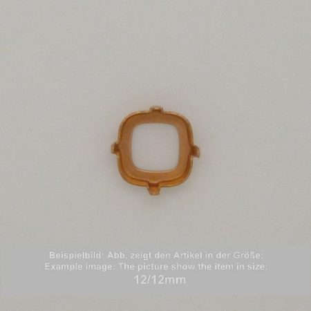 settings for swarovski crystals setting with prongs with hole - rounded square sw 4487-27mm - setting with prongs with hole  - rounded square sw 4487