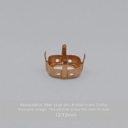 Steinfassung für Swarovski Kristalle Aufnähkessel - Stumpfeck SW 4487-27mm